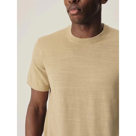 Buck Mason Avalon Knit Classic Tee Tan - Picture 2 of 5